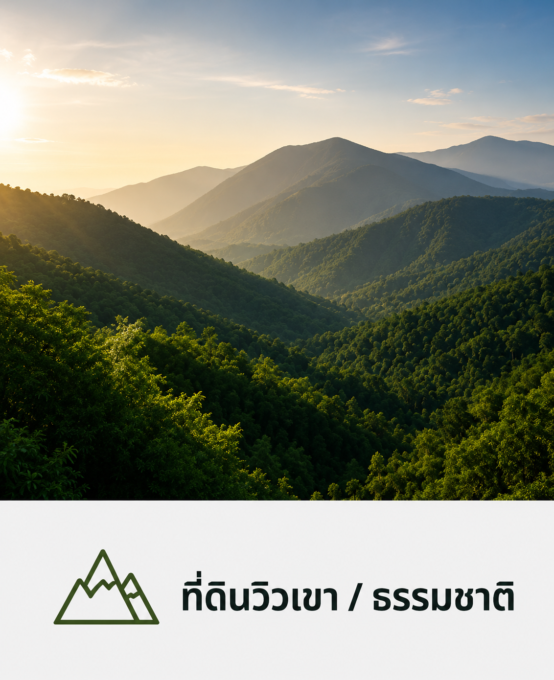 ที่ดินวิวเขา / ธรรมชาติ