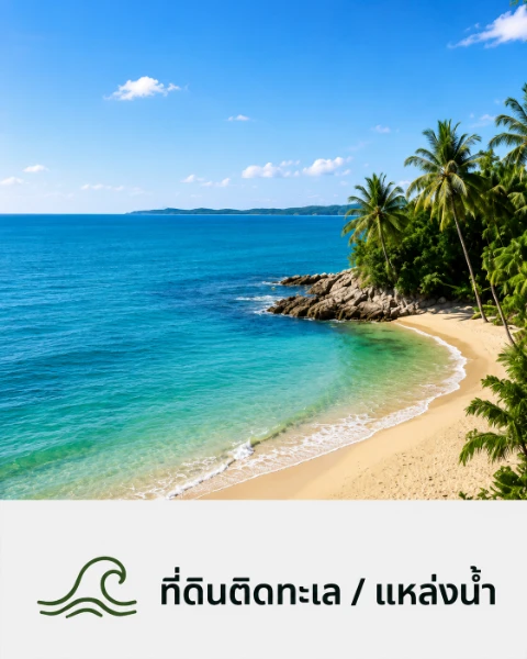 ที่ดินติดทะเล / แหล่งน้ำ